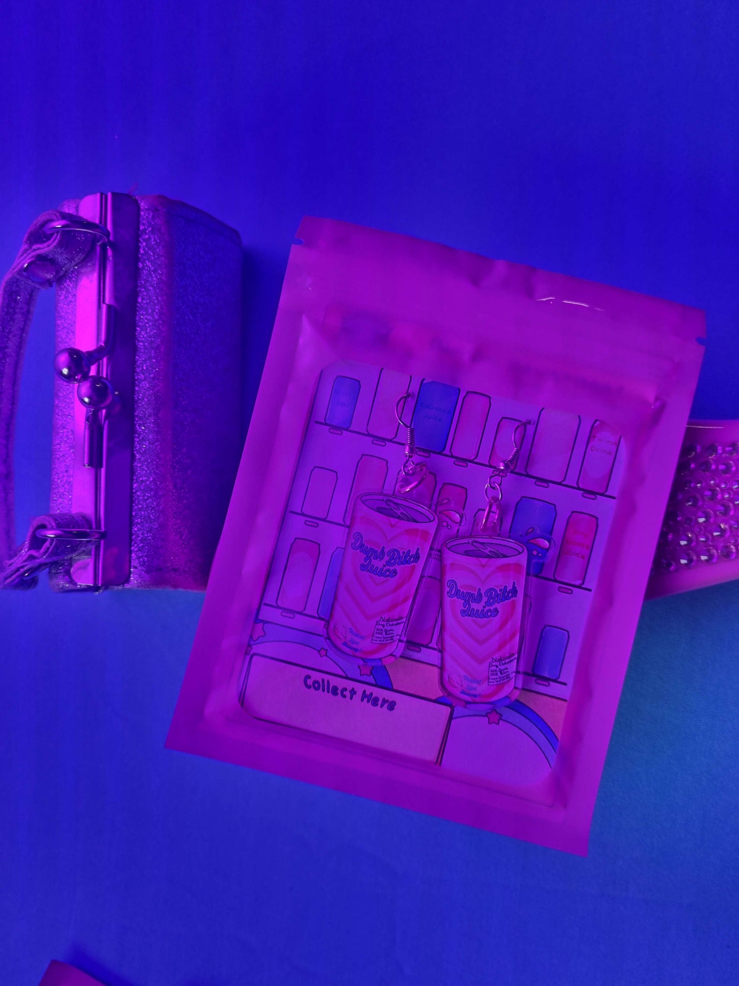 Dumb Bitch Juice Earrings